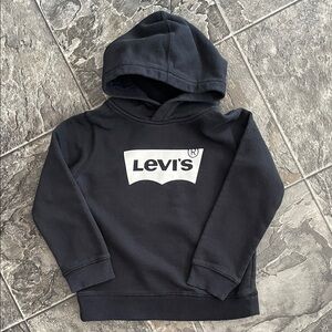 LEVI’S Kids Black Unisex Hoodie Size 7 Large | Urban Kidcore Cottagecore
